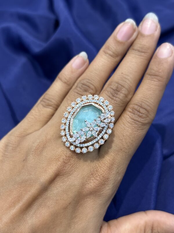 Scarlet Cocktail Diamond Ring - Image 2